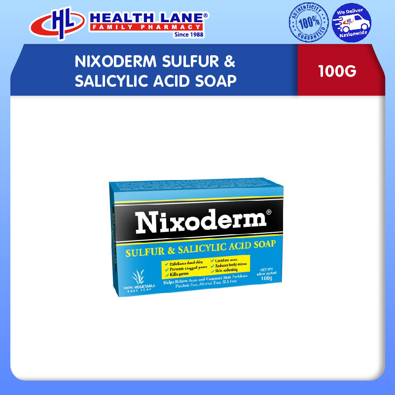 NIXODERM SULFUR & SALICYLIC ACID SOAP (100G)